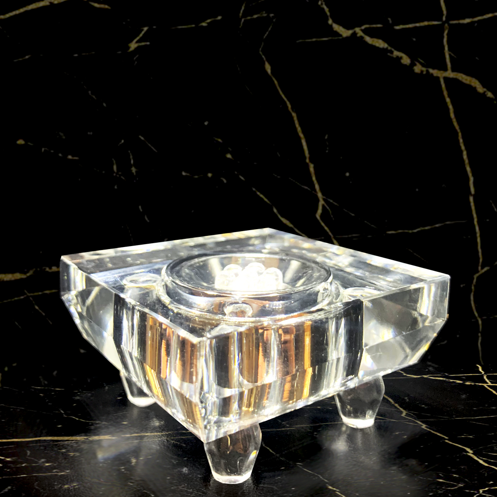 Small Crystal Light Base Clear Finish