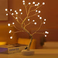Battery‑Powered 60 LED Tree Lights Warm White