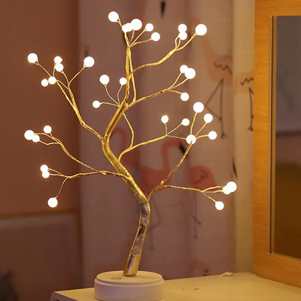Battery‑Powered 60 LED Tree Lights Warm White