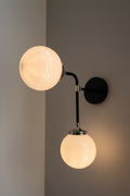 Ultra Modern Duo Wall Sconce Light Fixture