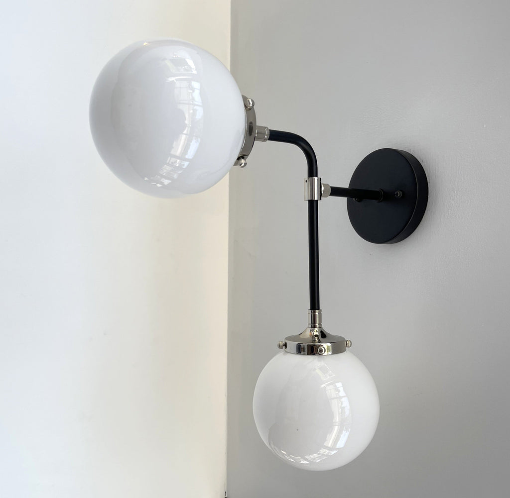 Ultra Modern Duo Wall Sconce Light Fixture