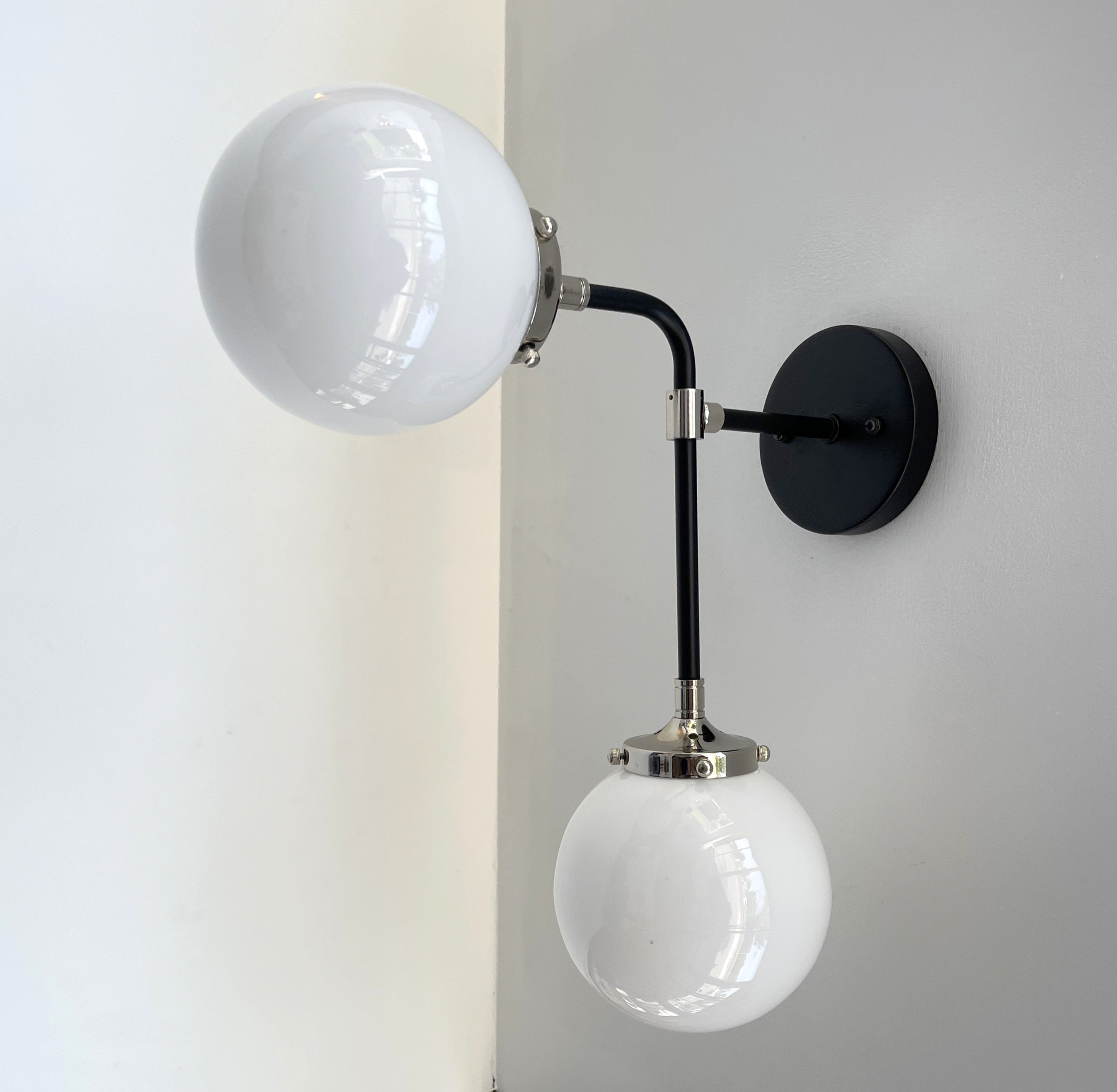 Ultra Modern Duo Wall Sconce Light Fixture