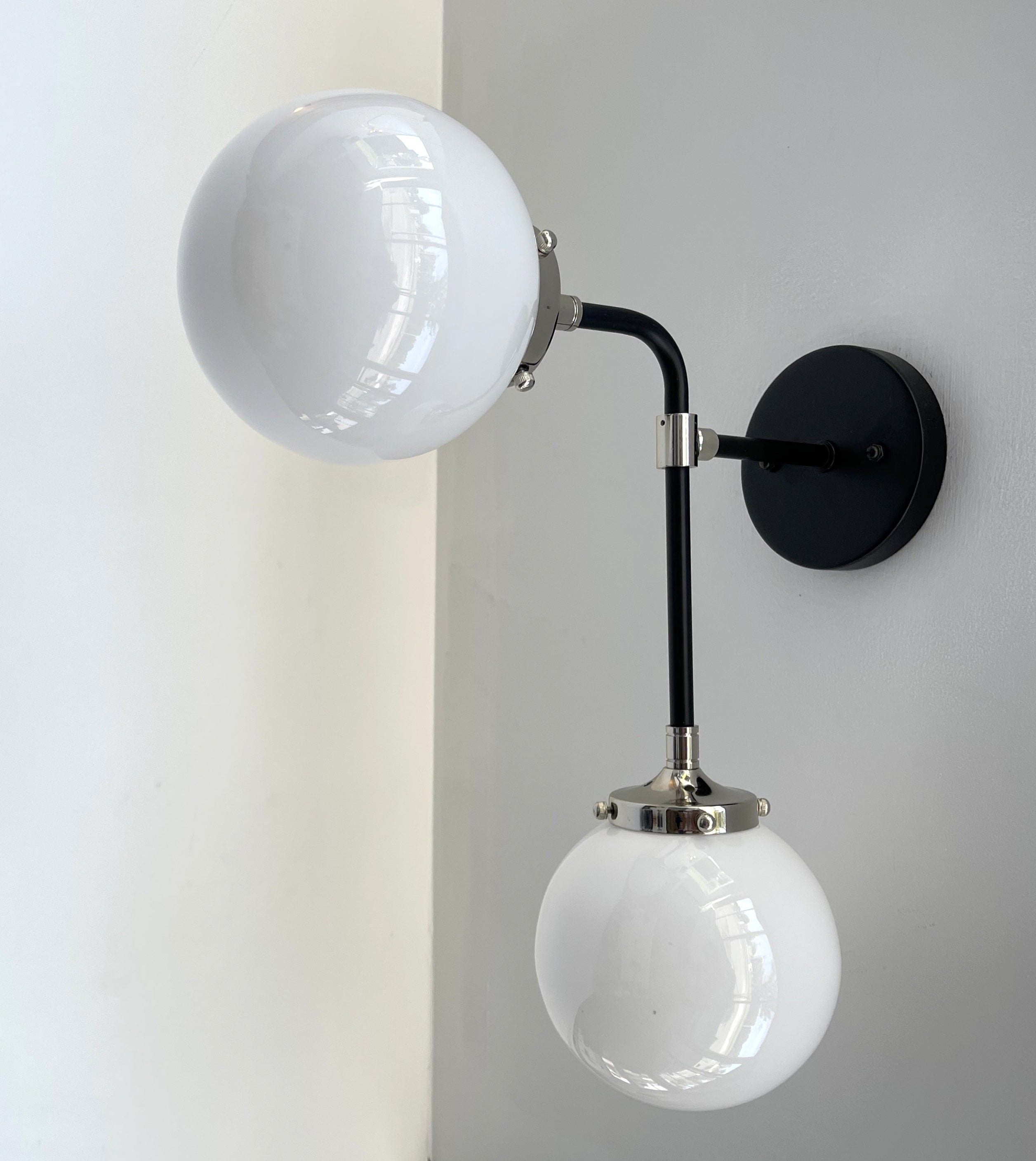 Ultra Modern Duo Wall Sconce Light Fixture