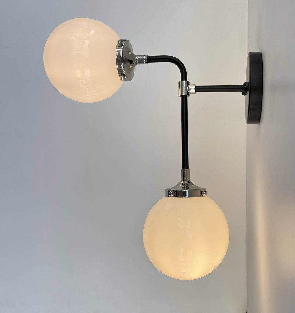 Ultra Modern Duo Wall Sconce Light Fixture
