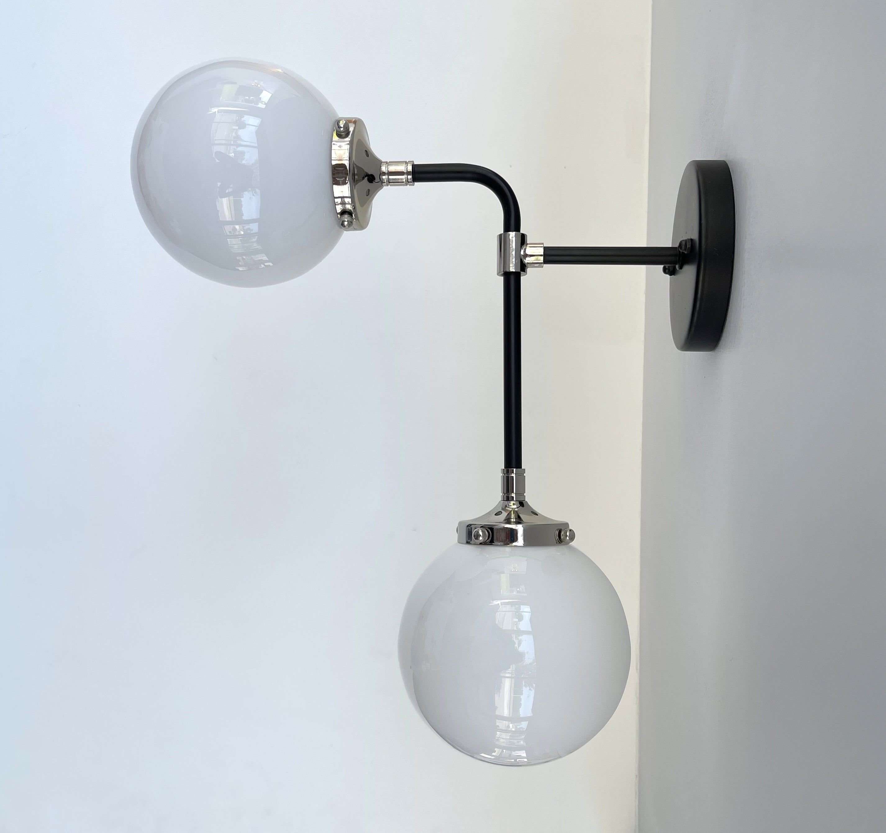 Ultra Modern Duo Wall Sconce Light Fixture