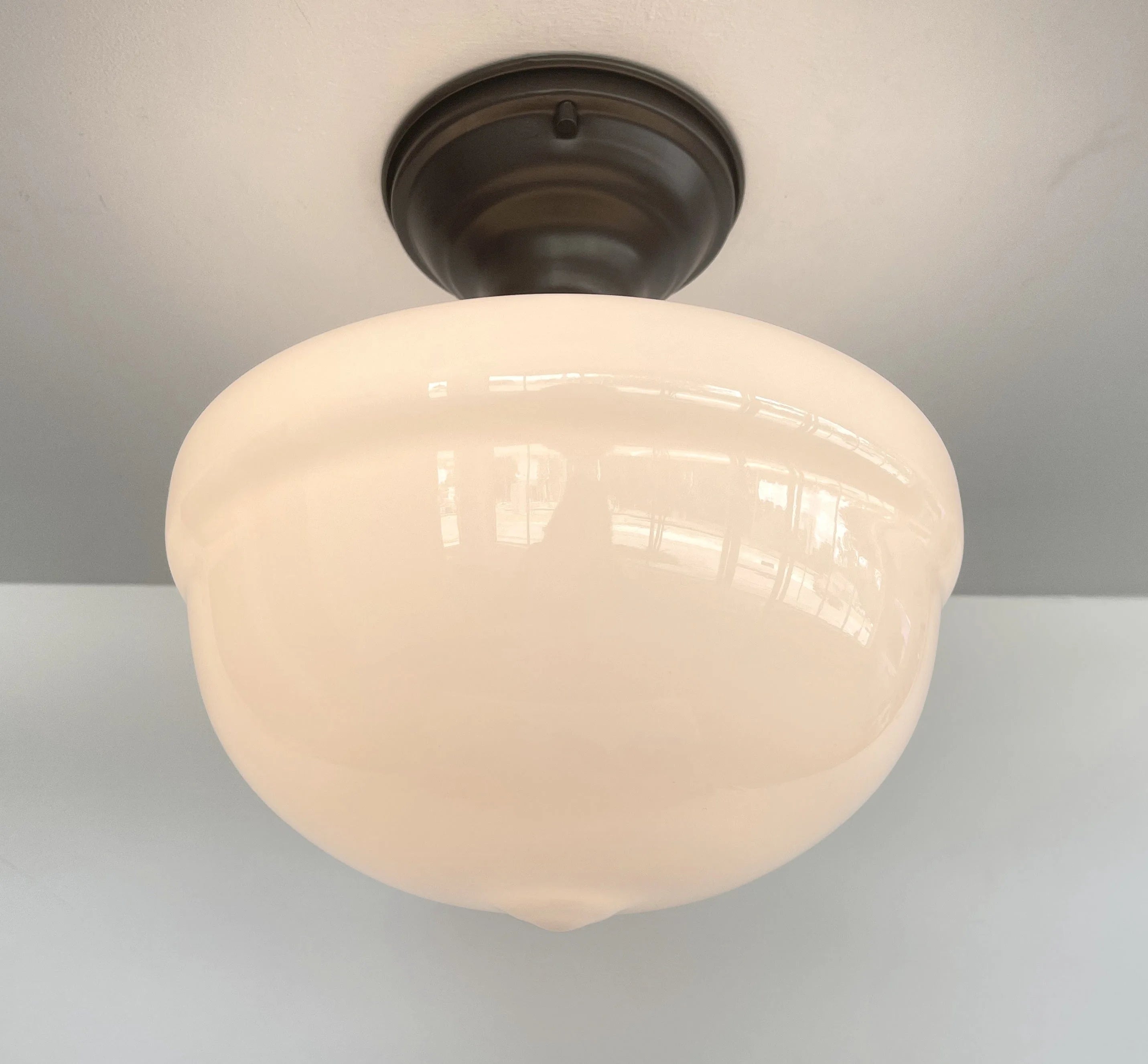 Antique Acorn Ceiling Schoolhouse Light Fixture