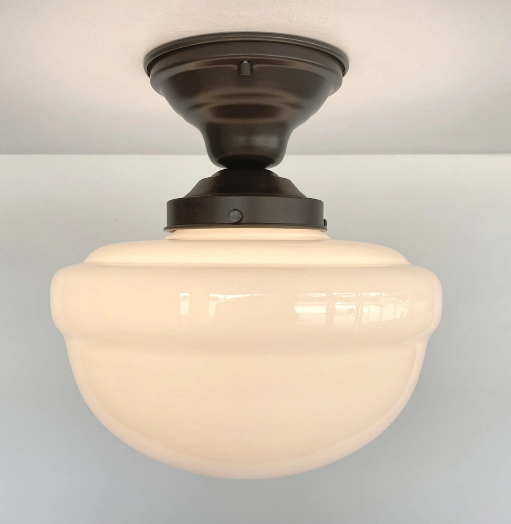 Antique Acorn Ceiling Schoolhouse Light Fixture