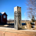 Angel Wing Steel Solar Luminary Pillar
