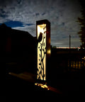 Cardinal at Dusk Solar Luminary Pillar
