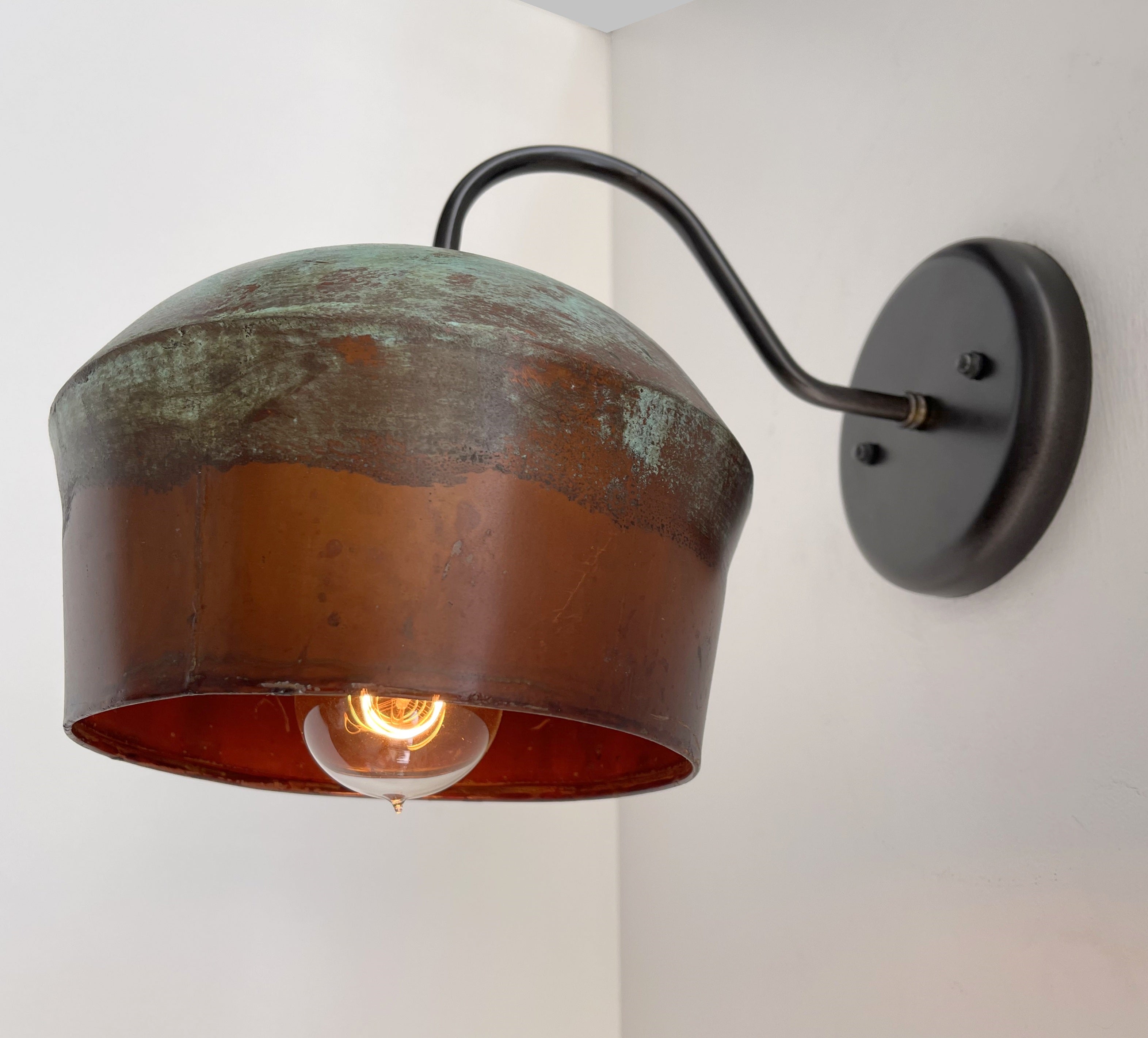 Copper Handcrafted Rustic Farmhouse Wall Sconce Light