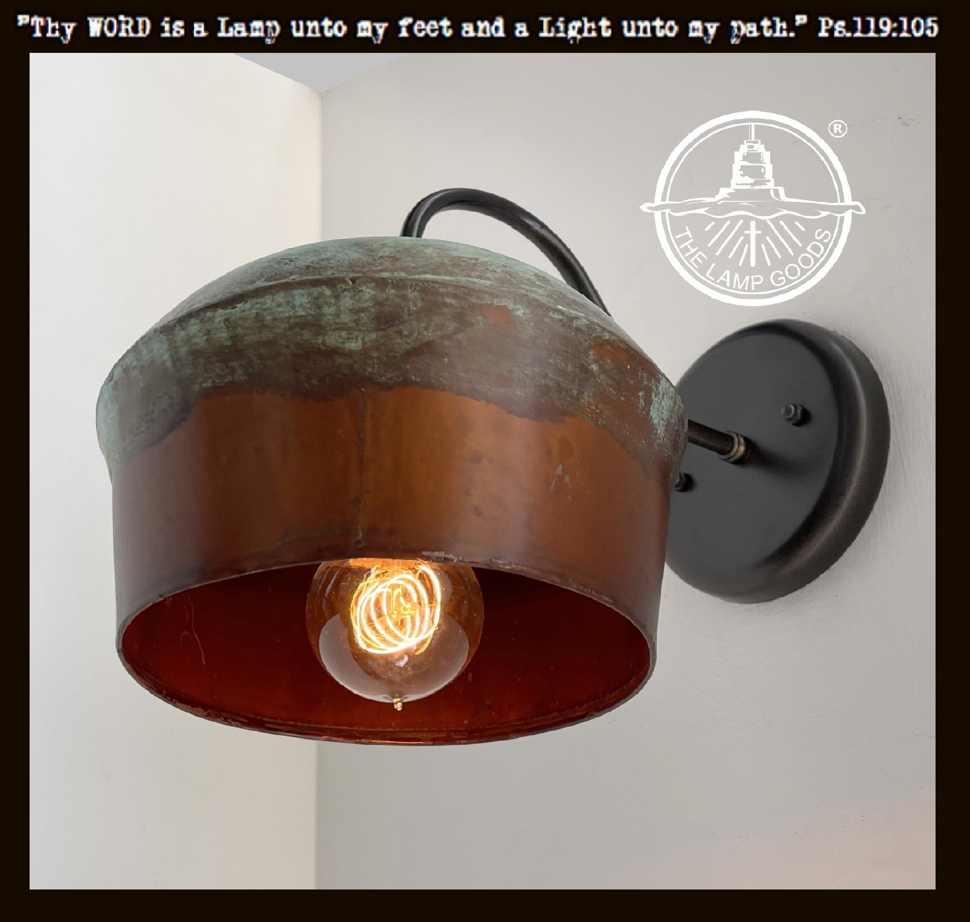 Handcrafted Copper Farmhouse Ceiling Light Flush Mount