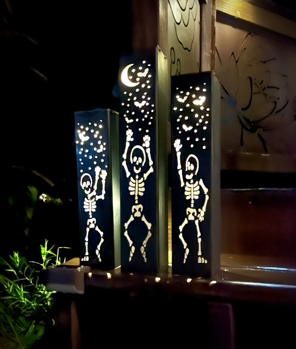 Dancing Bones Solar Steel Tube Lights
