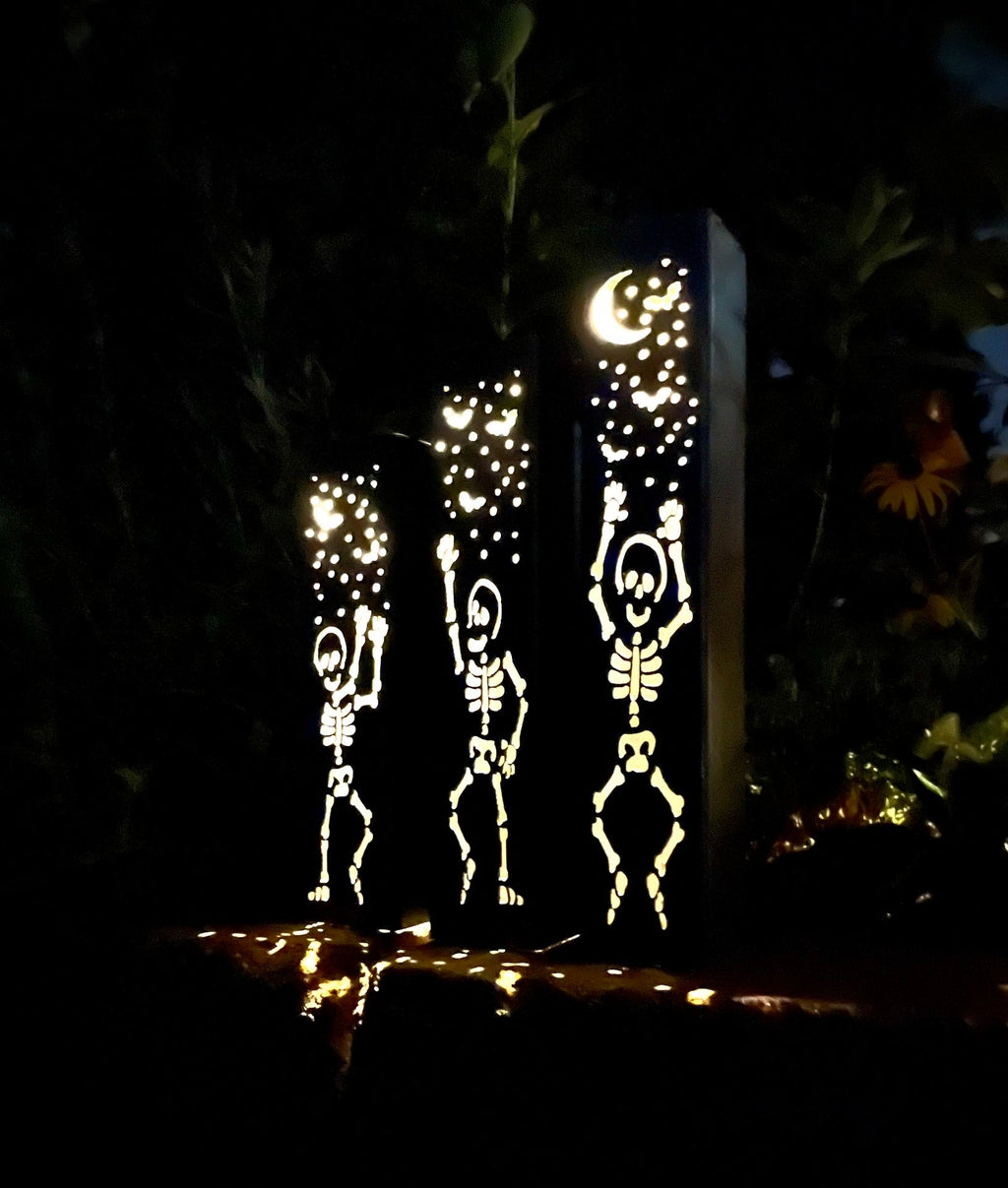 Dancing Bones Solar Steel Tube Lights