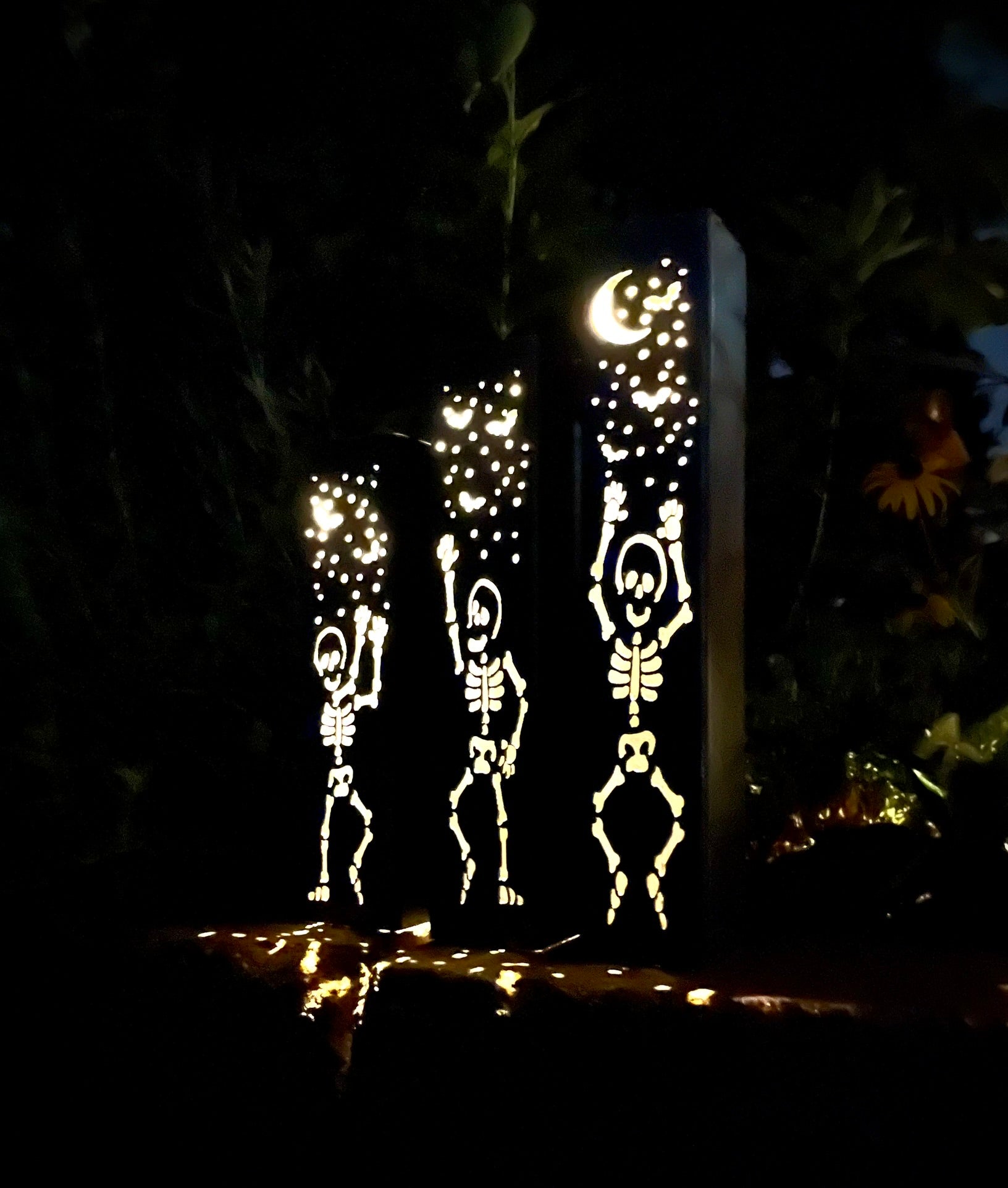 Dancing Bones Solar Steel Tube Lights