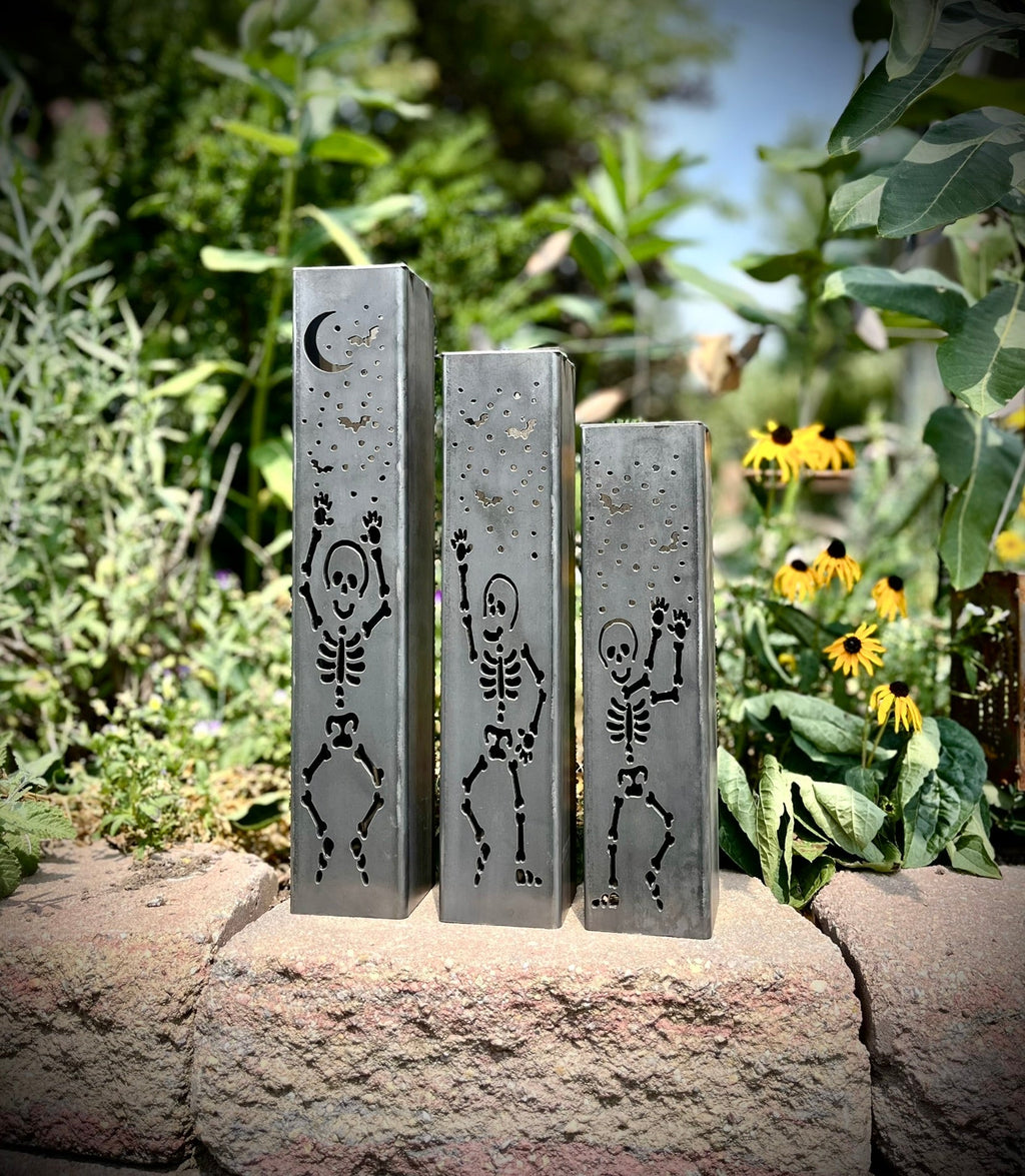 Dancing Bones Solar Steel Tube Lights