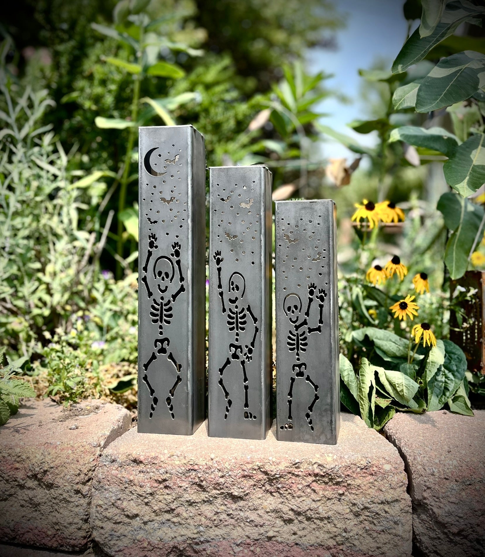 Dancing Bones Solar Steel Tube Lights
