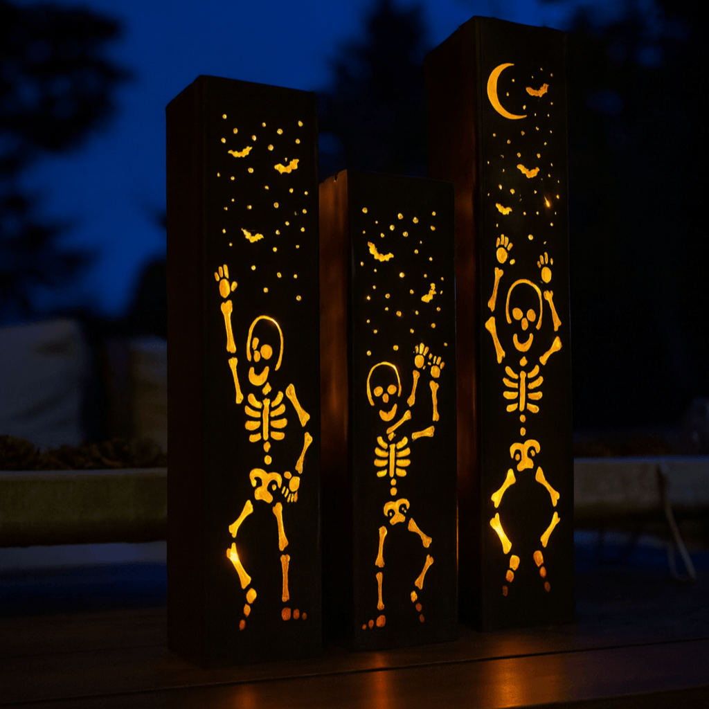 Dancing Bones Solar Steel Tube Lights