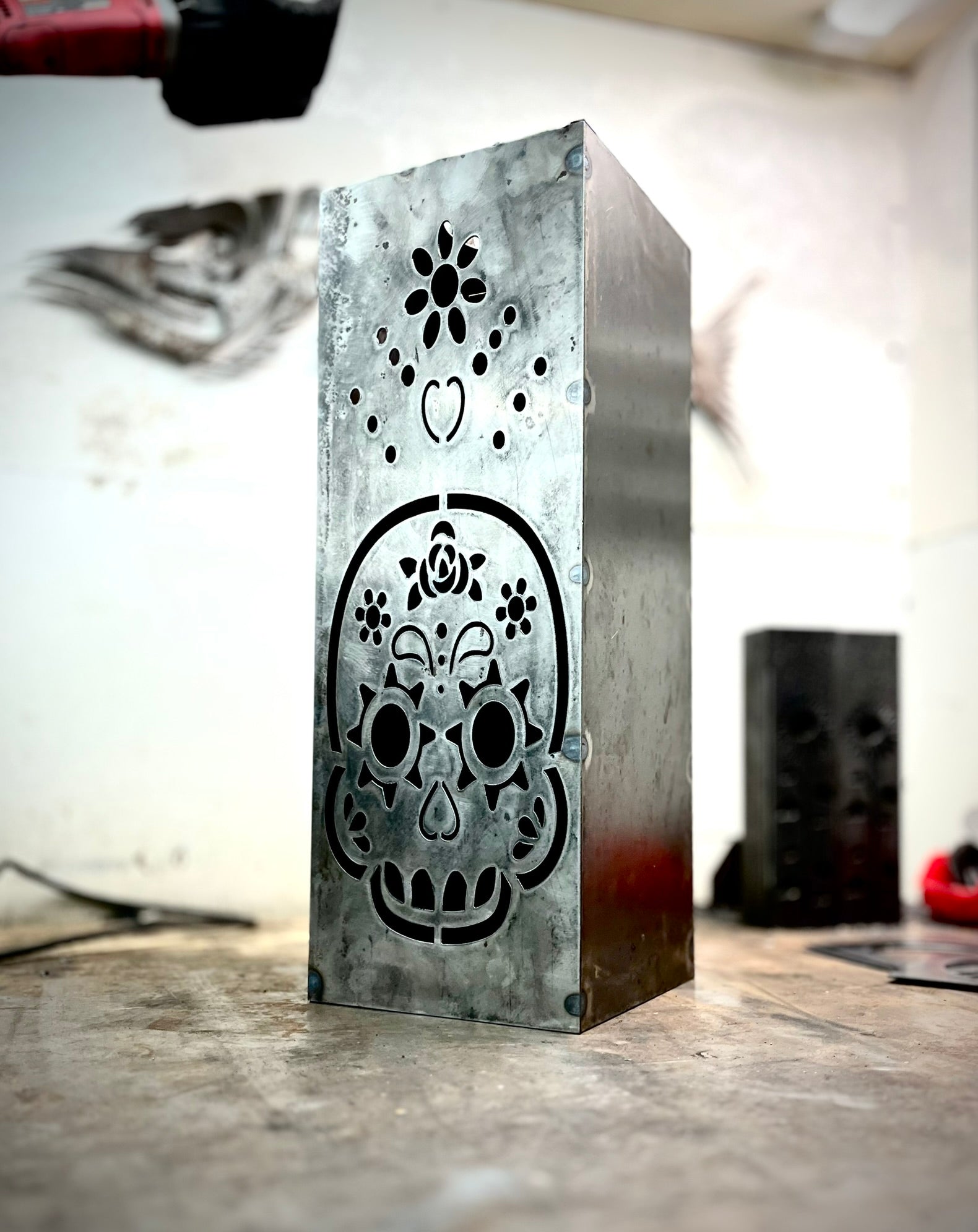 Day of the Dead Solar Pillar - Steel - Multiple Sizes
