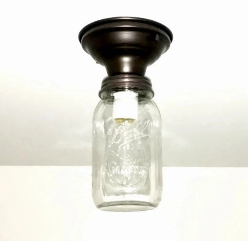 Mason Jar Ceiling Light