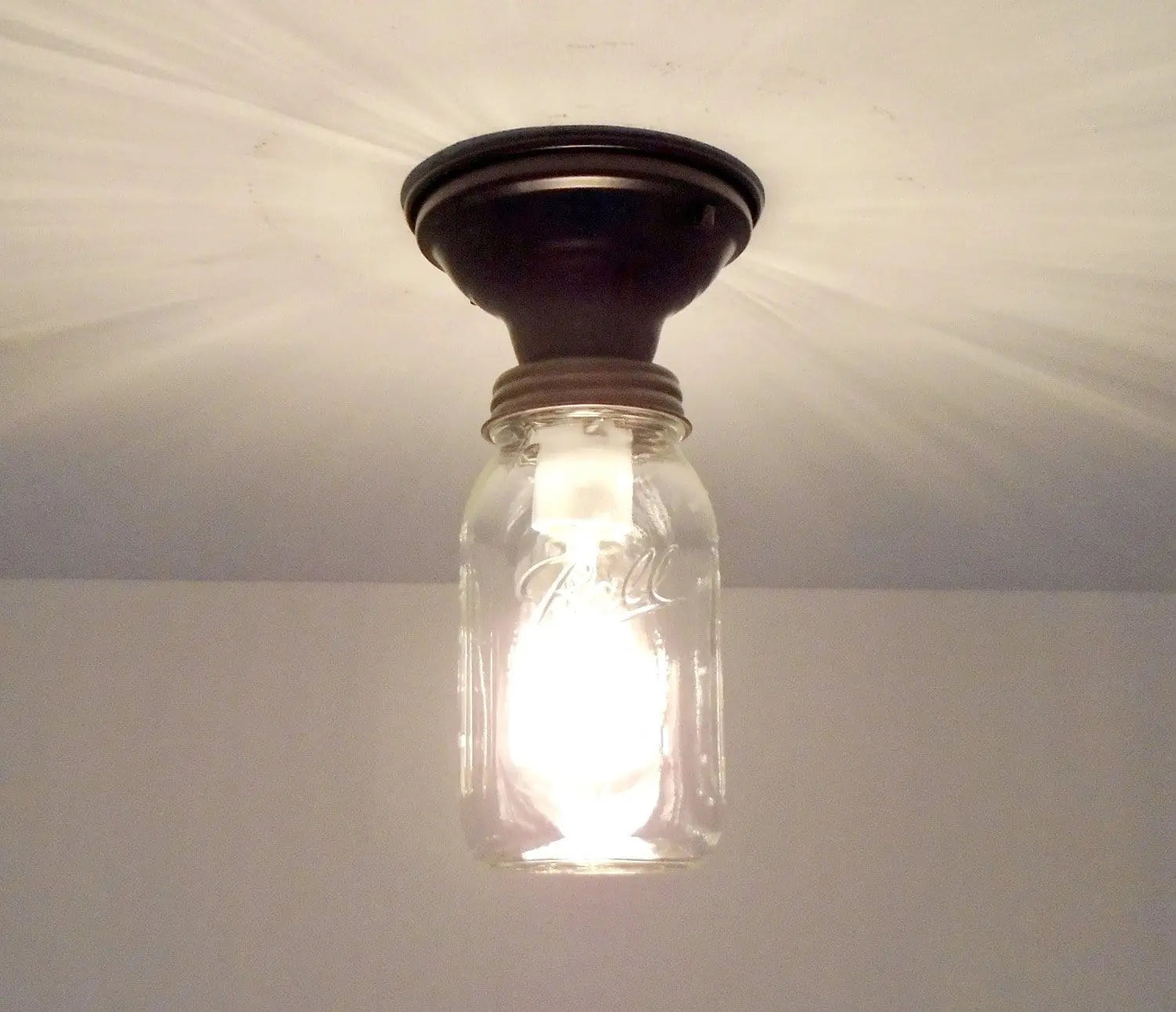 Mason Jar Ceiling Light