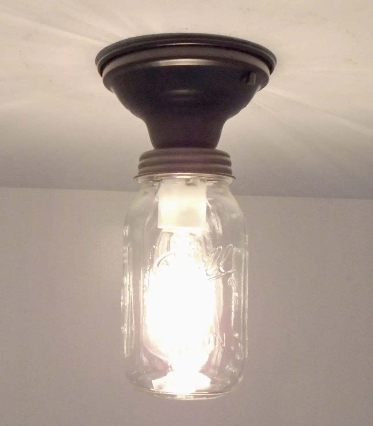 Mason Jar Ceiling Light