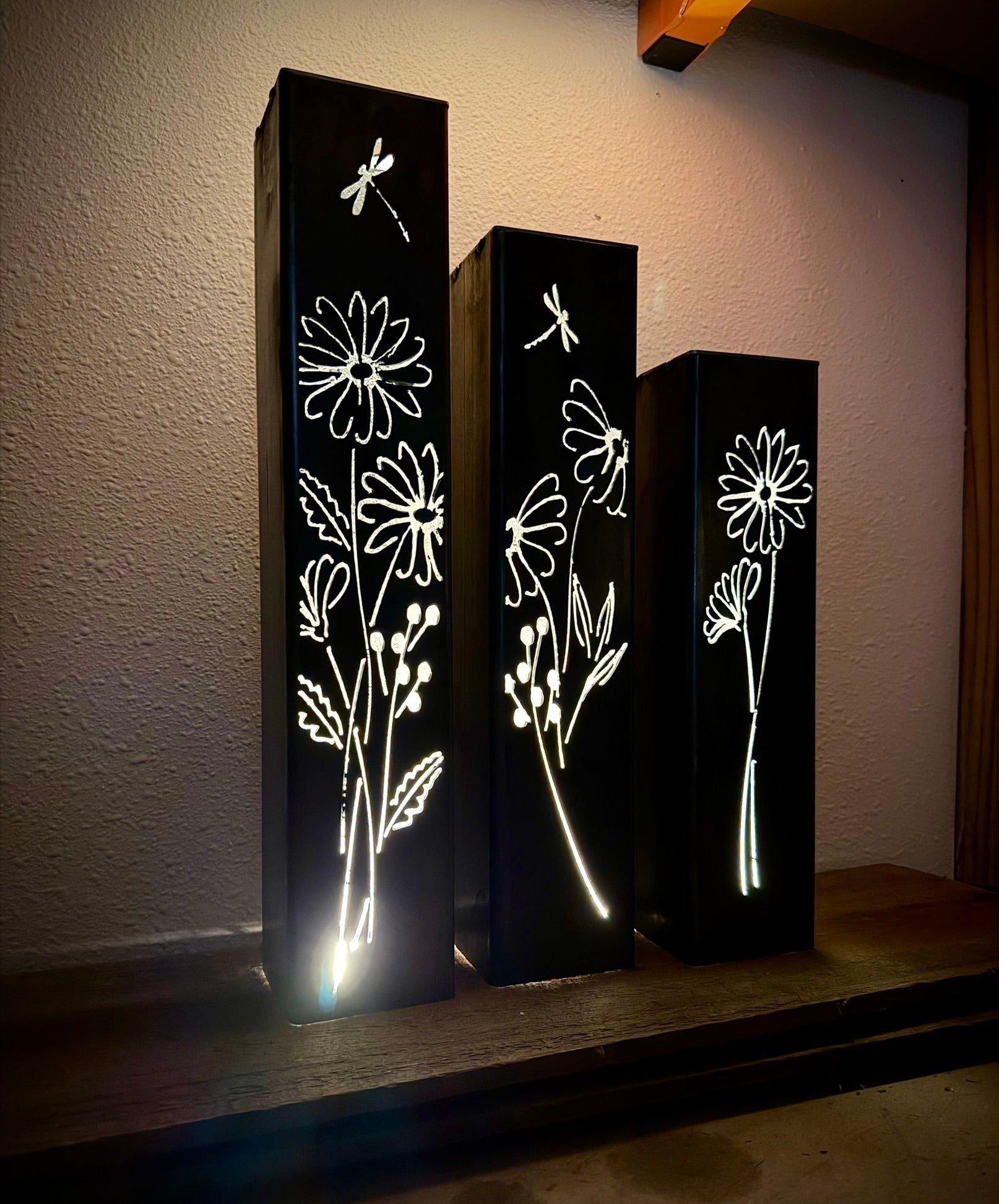 Glowing Daisies Indoor Luminary Multiple Sizes