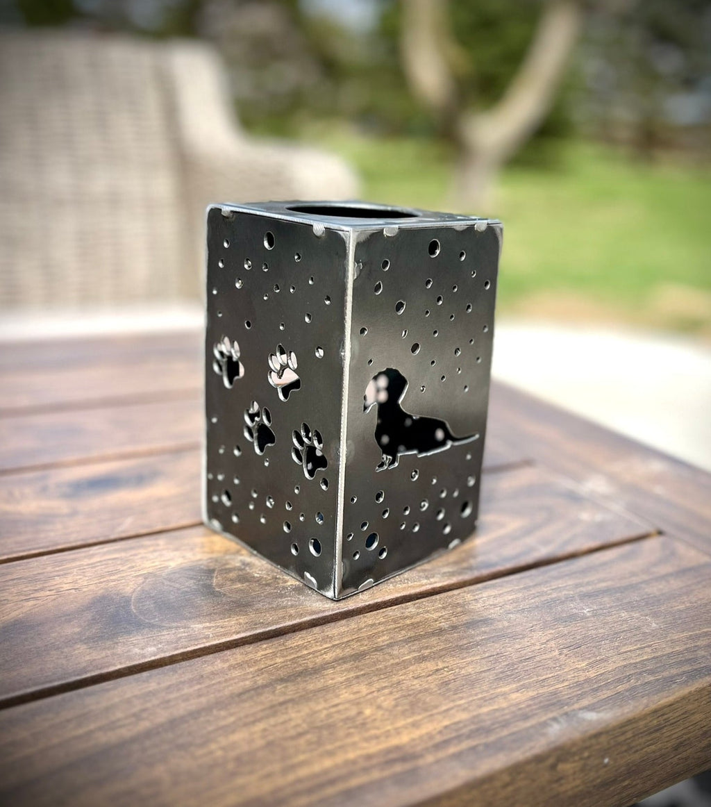 Puppy Cube Steel Hanging Solar Light