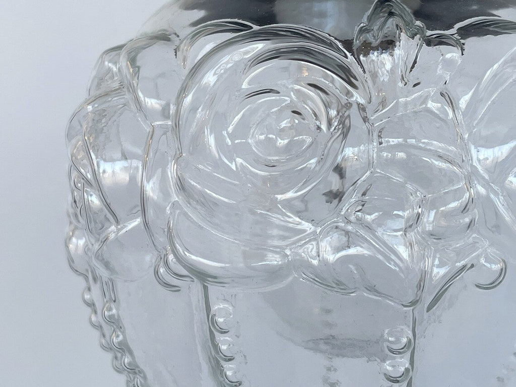 Embossed Antique Glass Globe Pendant Light