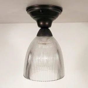 Vintage Slender Factory Holophane Industrial Ceiling Light