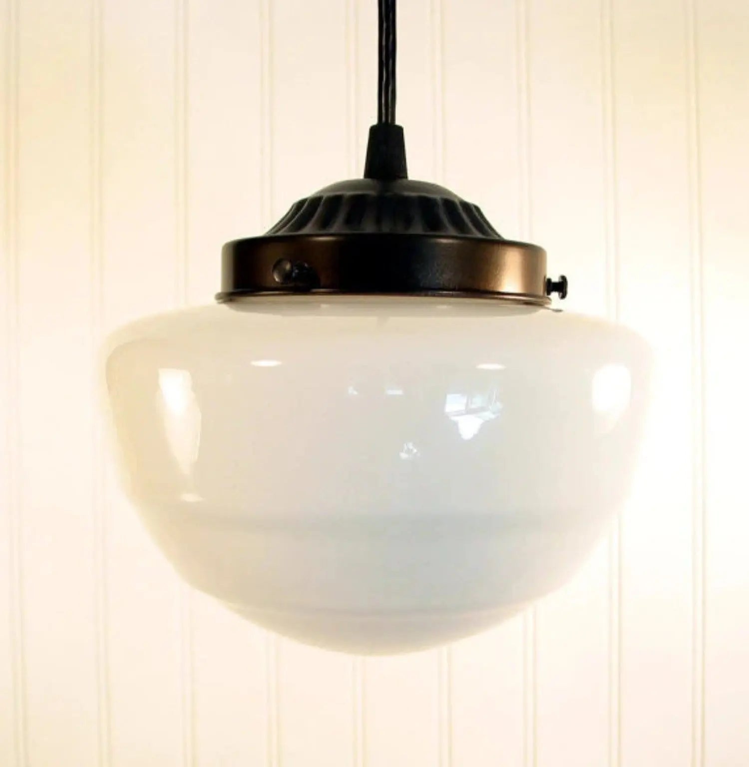 Schoolhouse Pendant Light Mushroom Globe