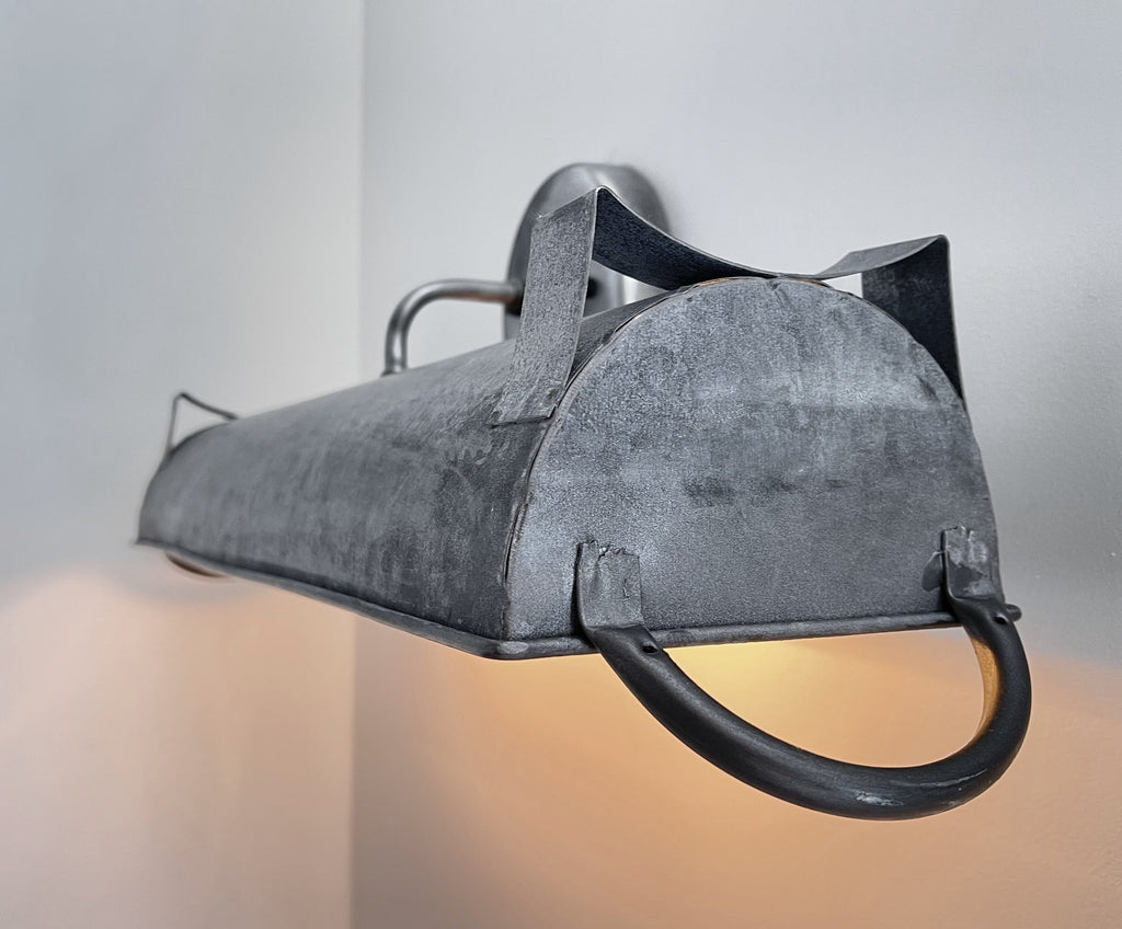 Galvanized Dome Farmhouse Wall Vanity Bathroom Light Fixture