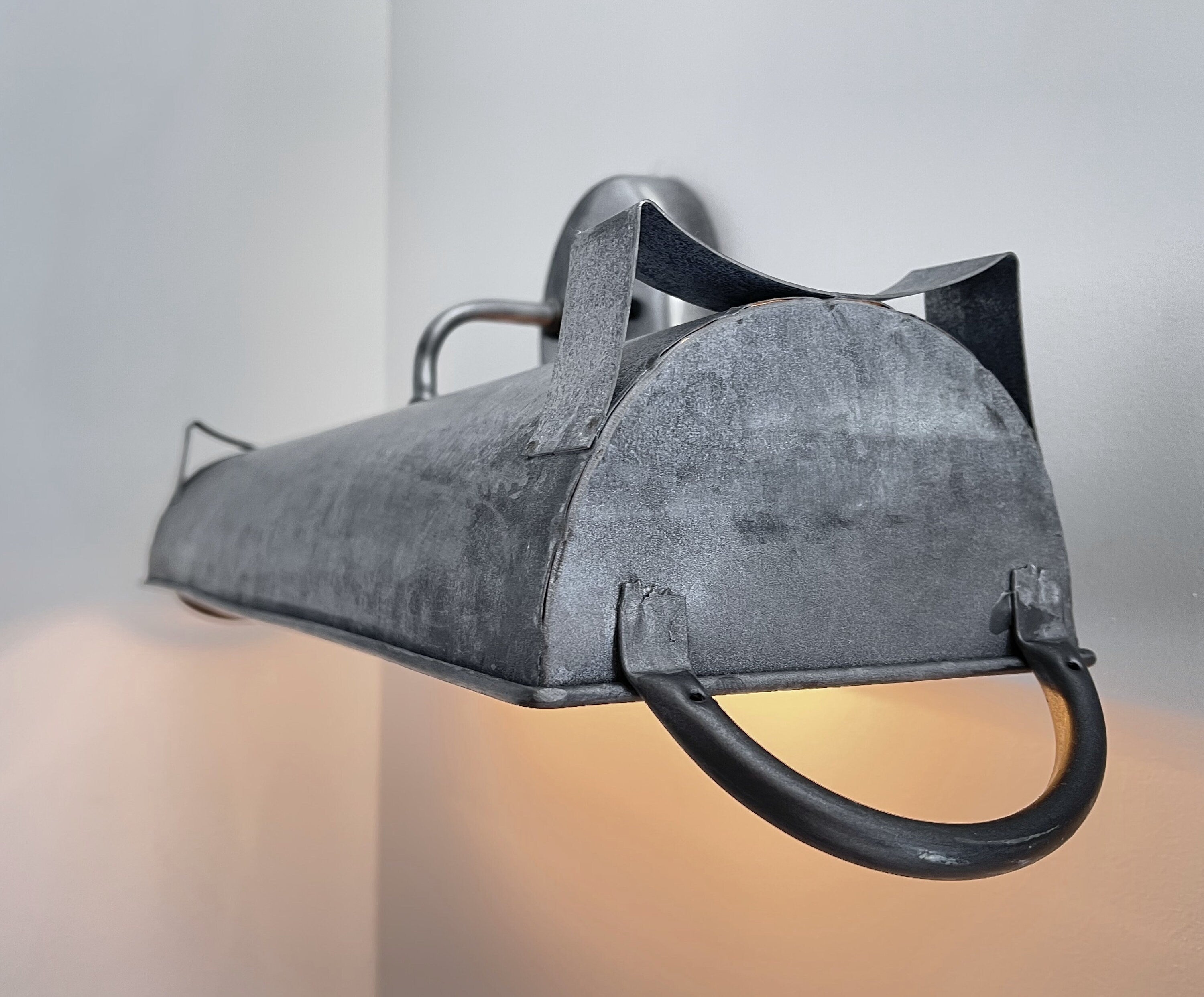 Galvanized Dome Farmhouse Wall Vanity Bathroom Light Fixture