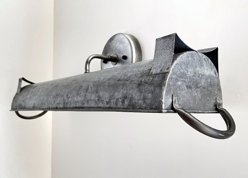 Galvanized Dome Farmhouse Wall Vanity Bathroom Light Fixture