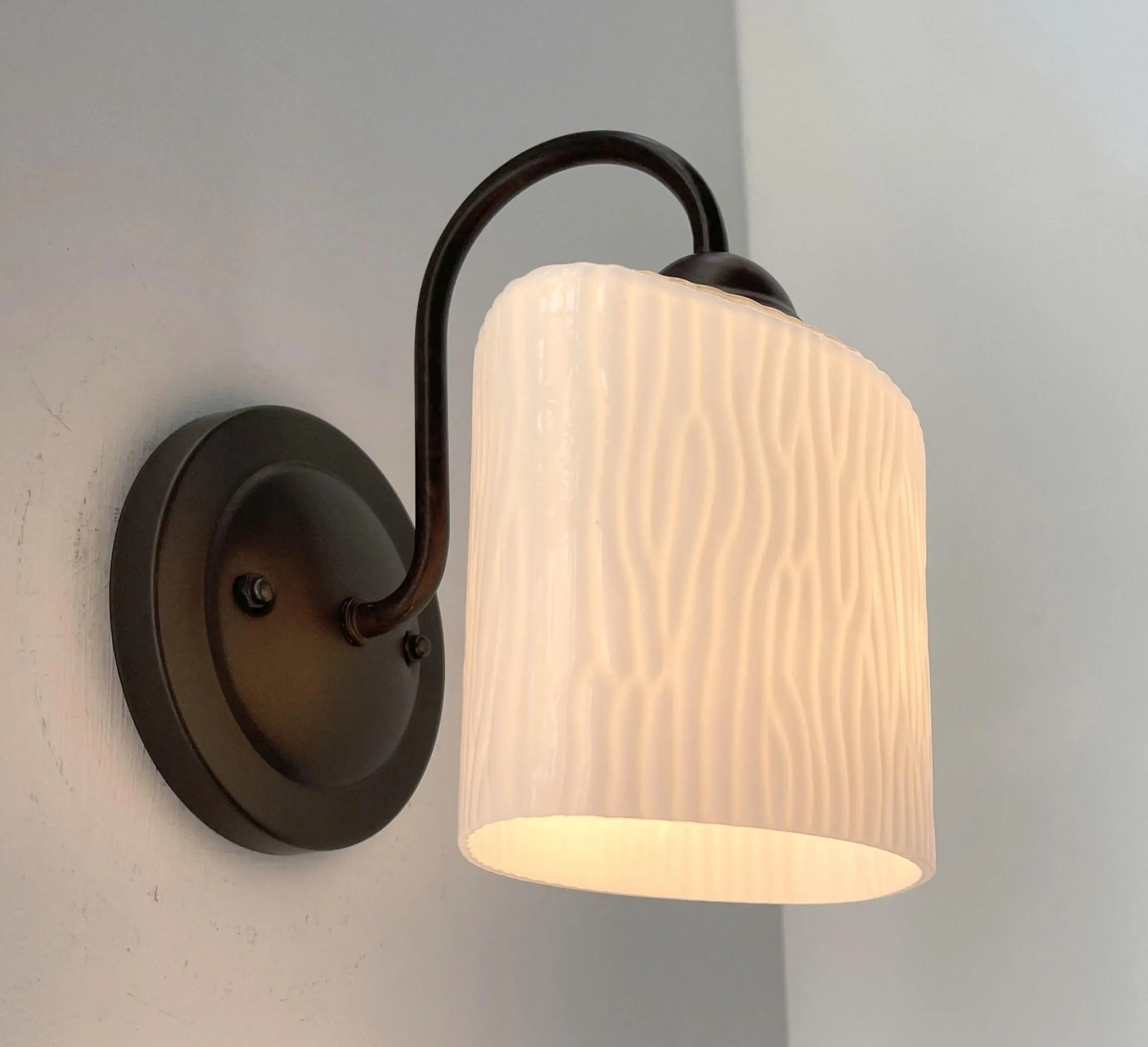 Modern Textured Dome Sconce Wall Light