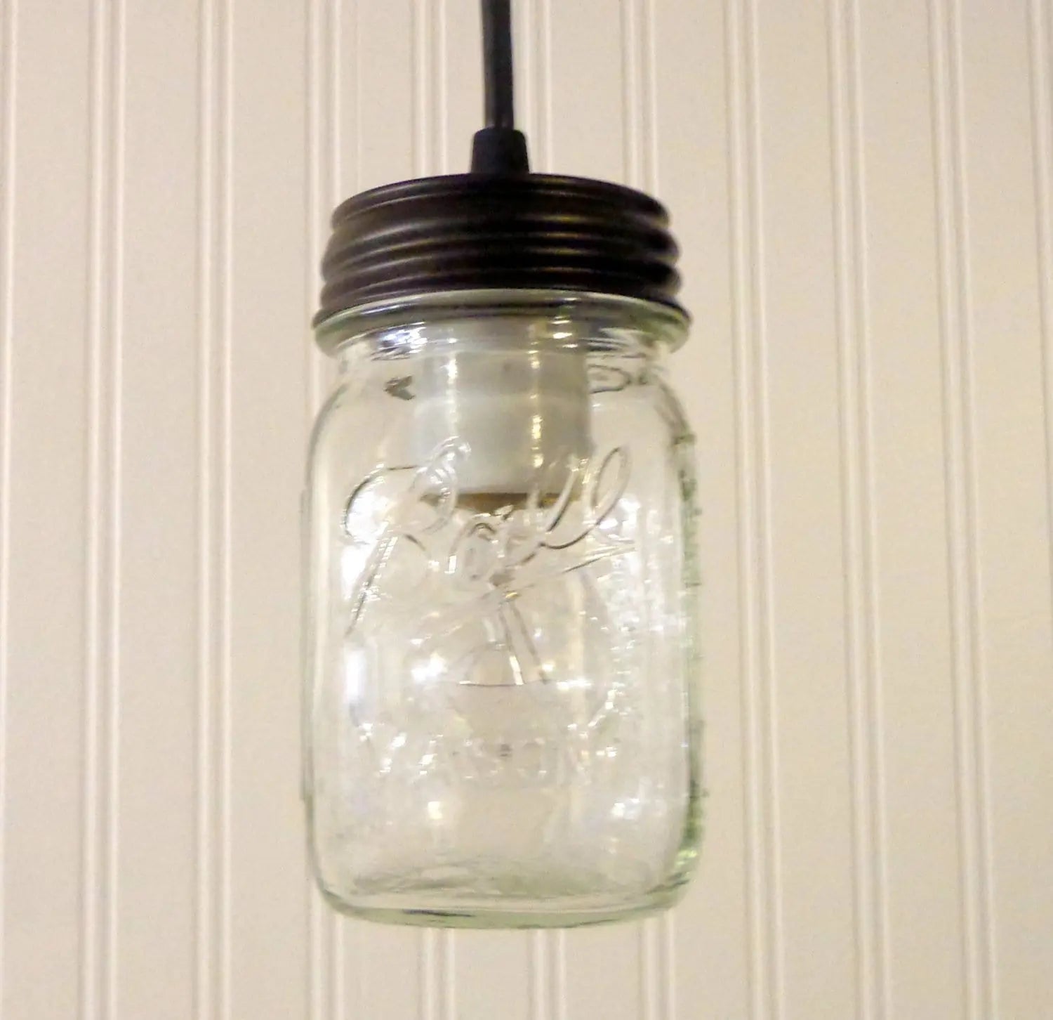 Mason Jar Pendant Light Pint