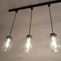 Single Mason Jar Track Pendant