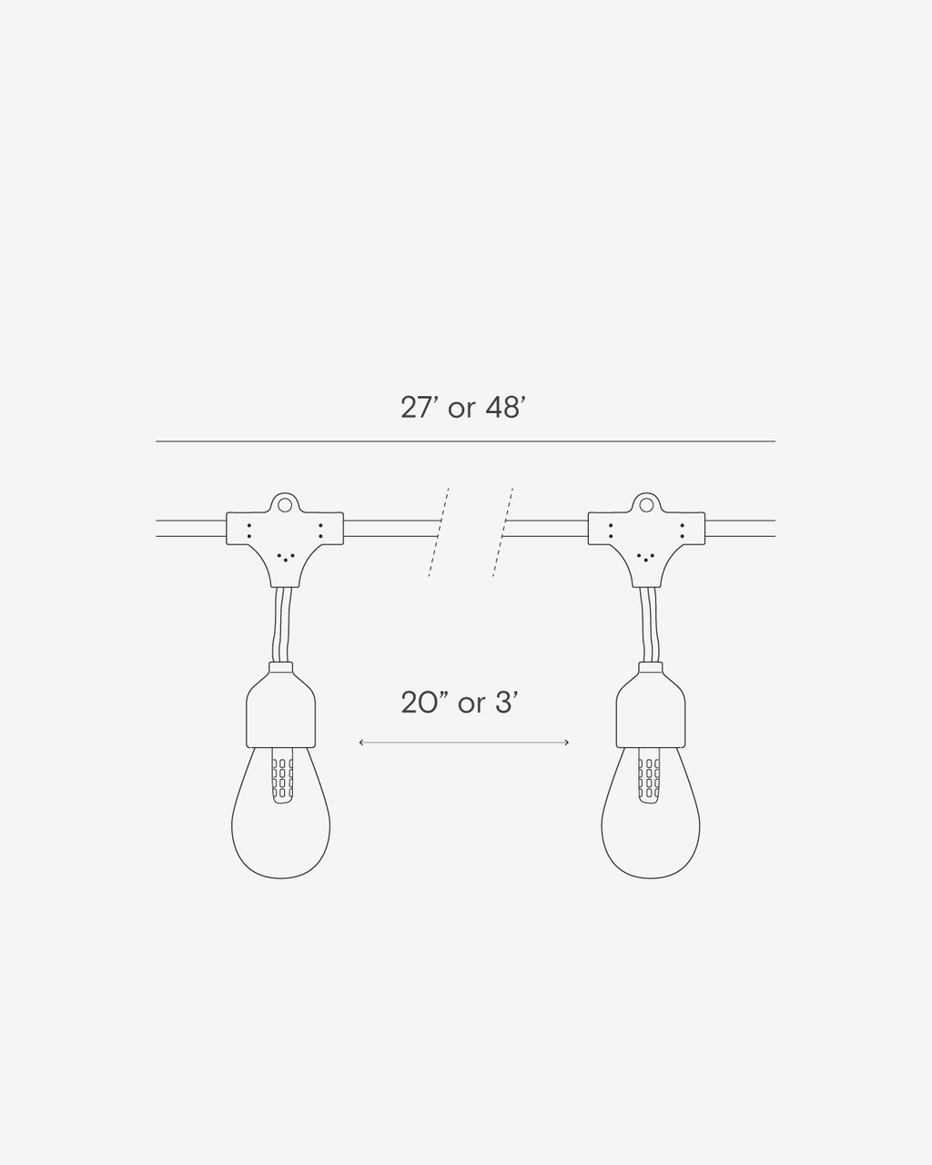 Ambience Pro Solar Hanging String Lights