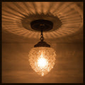 Authentic Vintage Chain Glass Ceiling Light