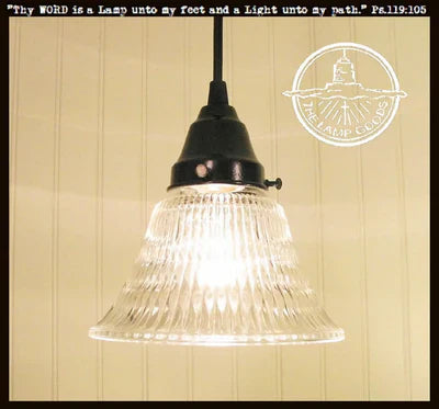 Antique Bell Glass Wall Sconces
