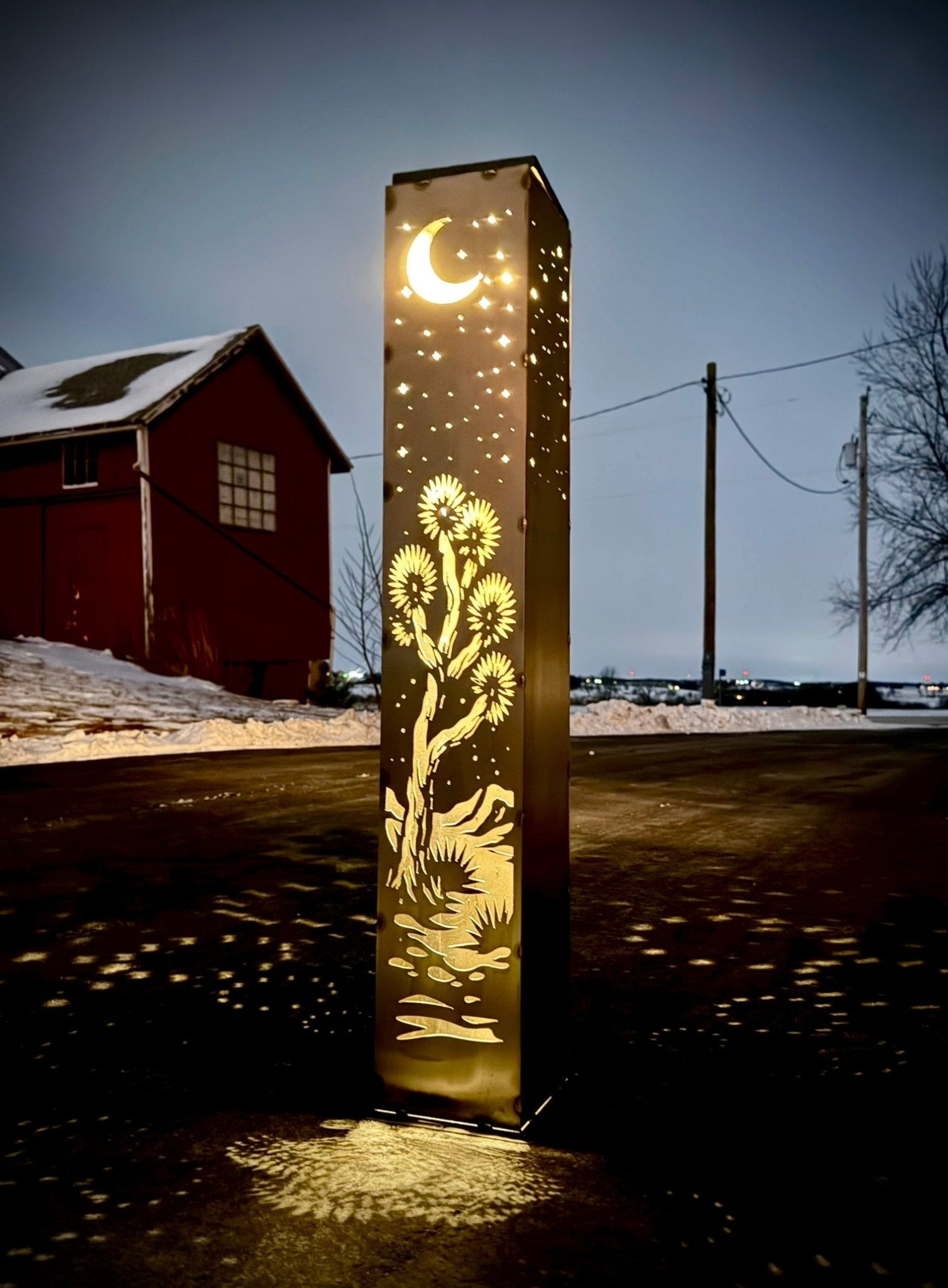 Joshua Moon Solar Luminary Pillar