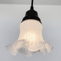 Retro 1960s Drum Flush Mount Ceiling Light