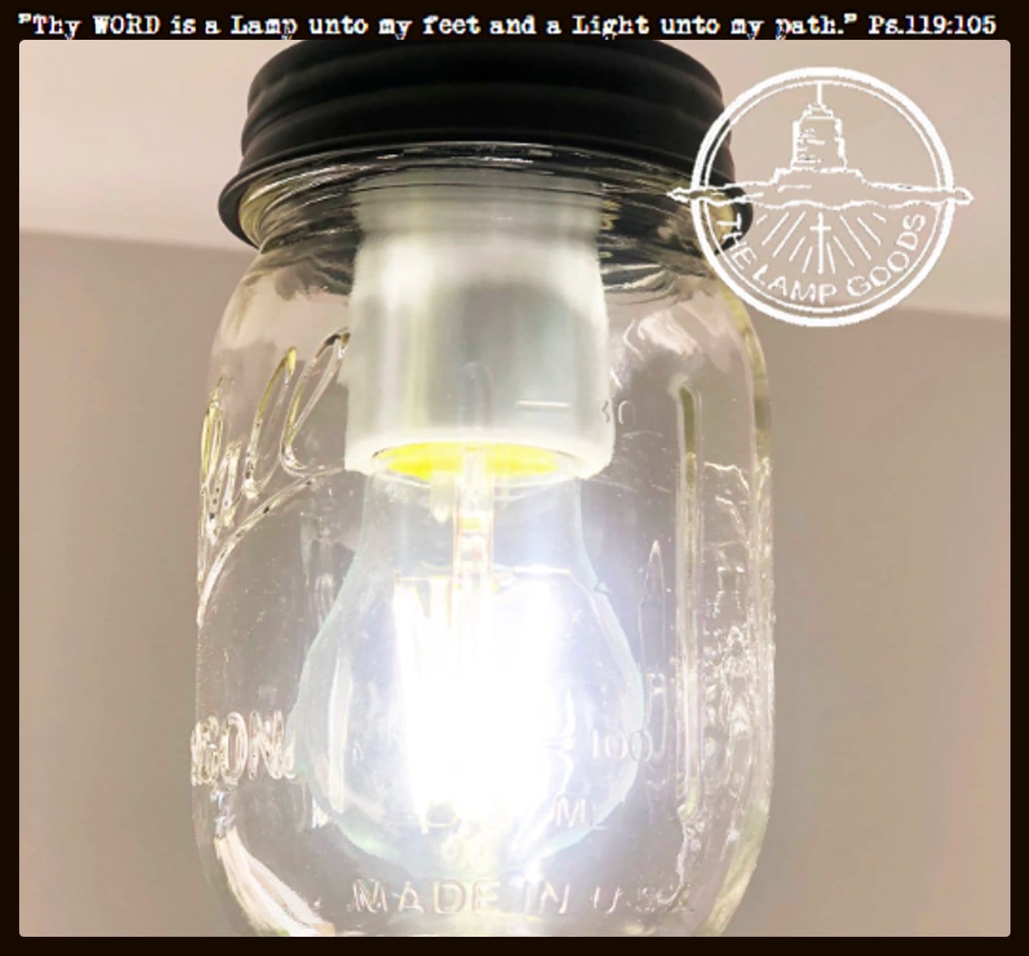 Warm LED Edison Bulb for Mason Jar Lights