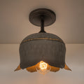 Lotus Galvanized Ceiling Light