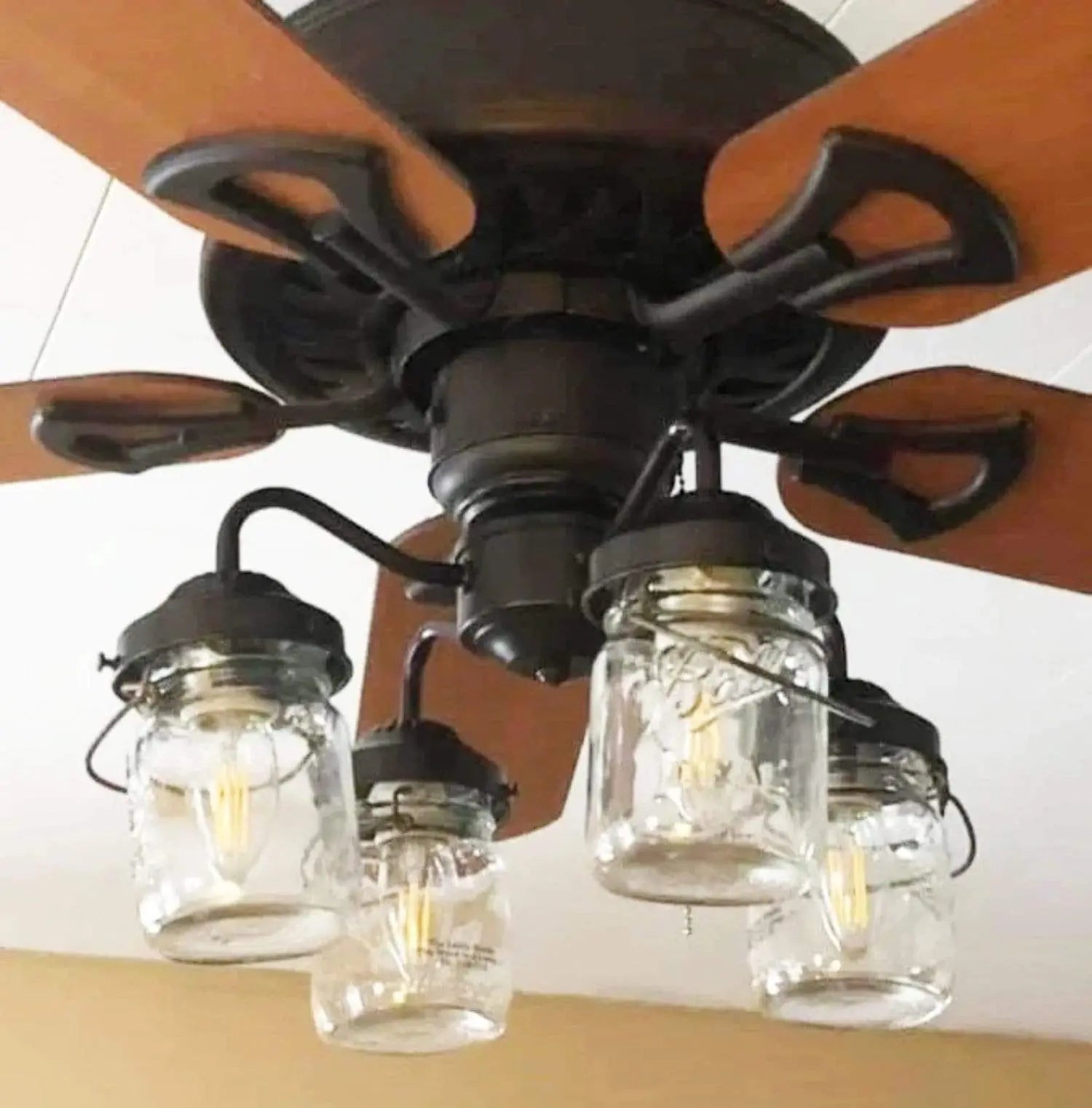 Vintage Mason Jar Light Kit for Ceiling Fan
