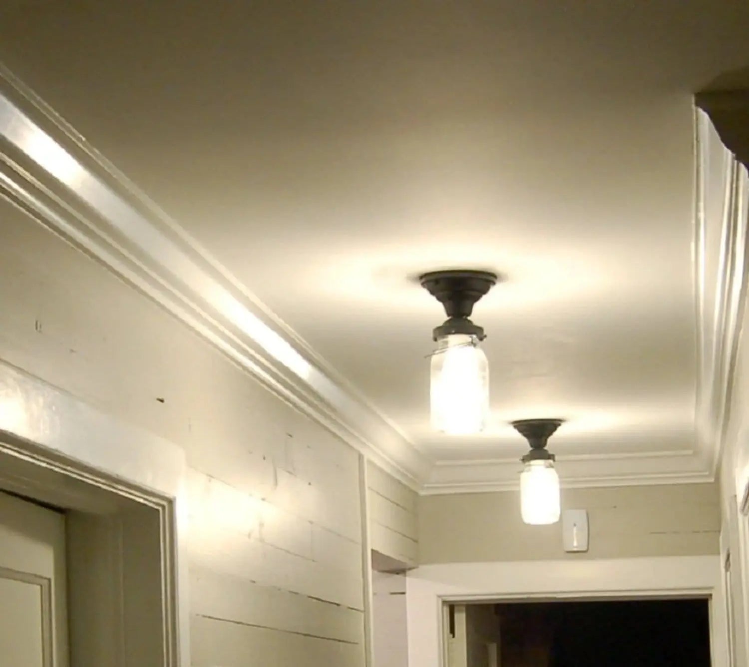 Vintage Mason Jar Ceiling Light