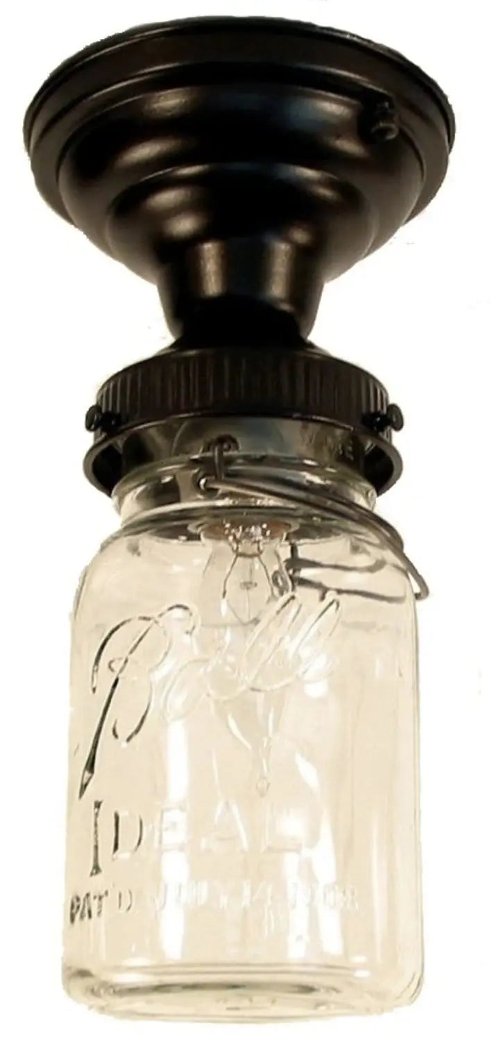 Vintage Mason Jar Ceiling Light
