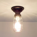 Mason Jar Ceiling Light