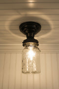 Vintage Mason Jar Ceiling Light