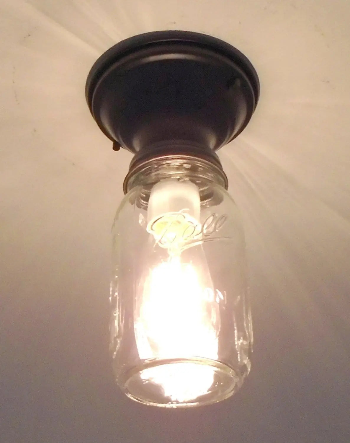 Mason Jar Ceiling Light