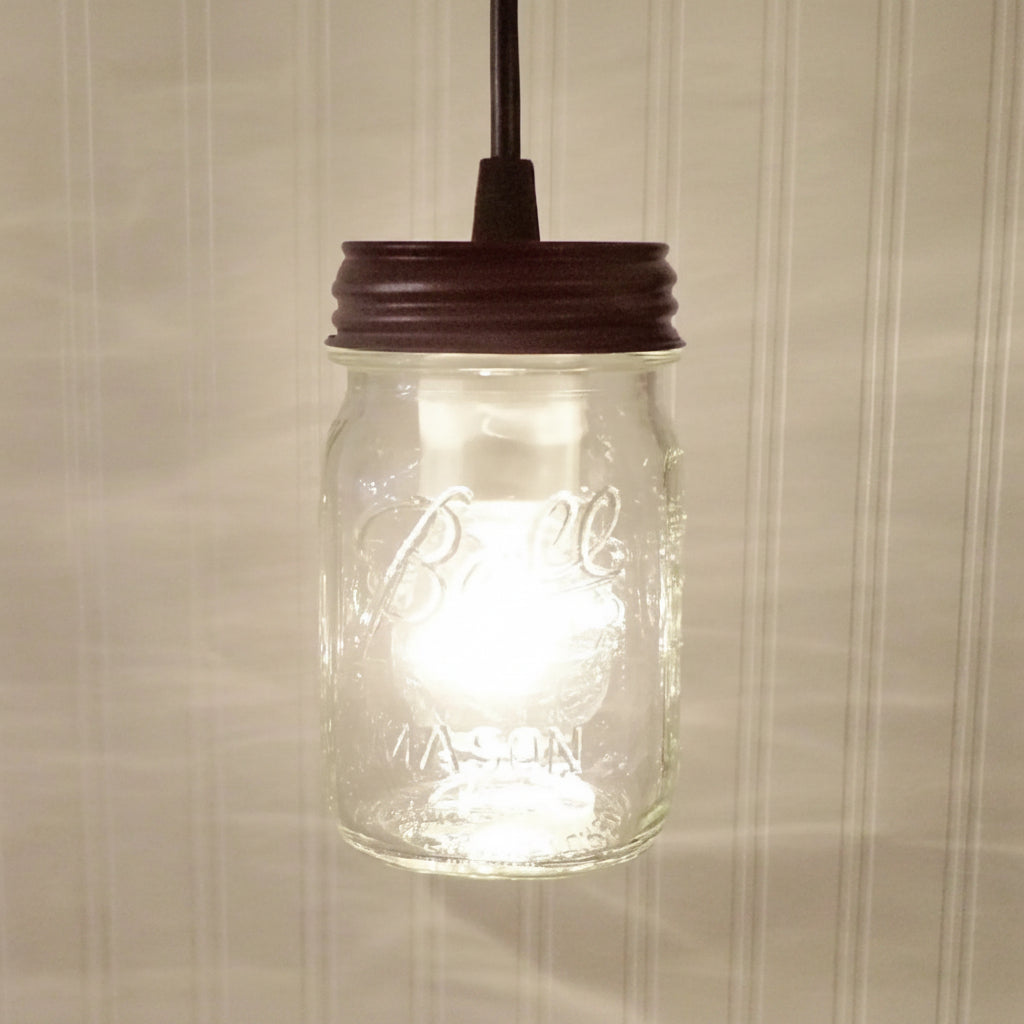 Mason Jar Pendant Light Pint